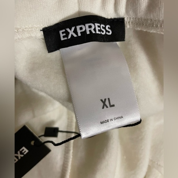 EXPRESS Cream Sweatpants NWT Size XL - Picture 8 of 8